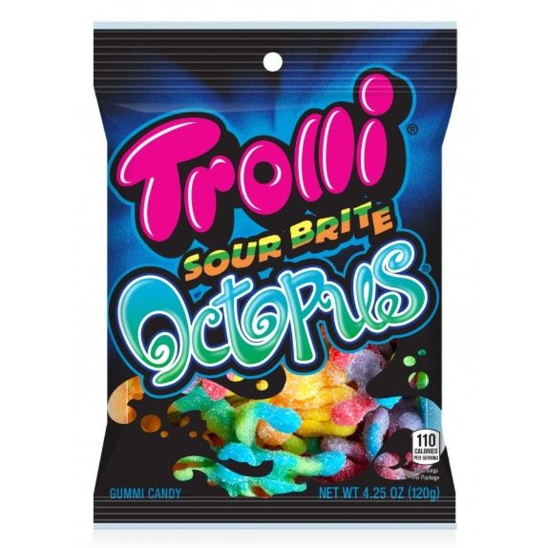 Trolli Peg Bag – Sour Brite Octopus 4.25oz X 12 Units