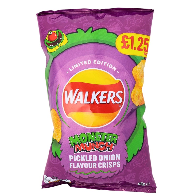Walkers Monster Munch Pickled Onion – 65g (UK)