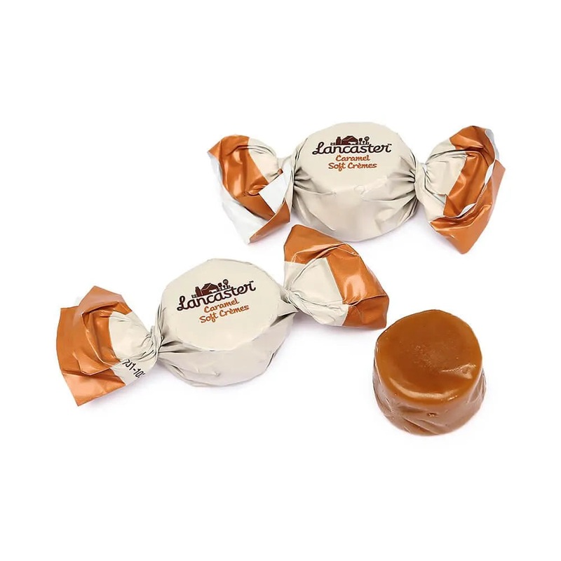 Lancaster Soft Cremes – Caramel and Vanilla – Caramel Candy Packs: 2-Piece Gift Box