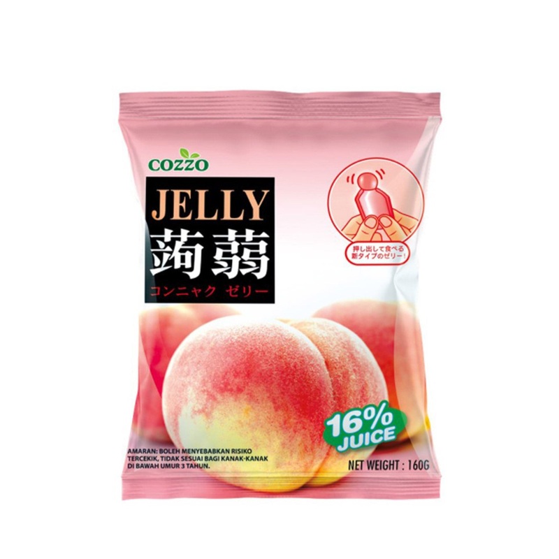 COZZO KONNYAKU JELLY PEACH 160G