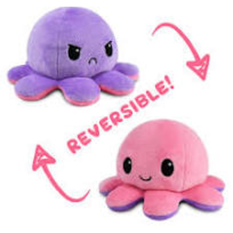 Reversible Octopus Plush: Pink & Purple