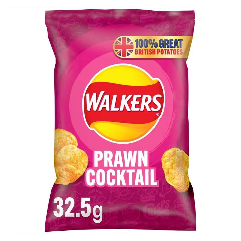 Walkers Prawn Cocktail Crisps 32.5g Best Before (21/06/25)