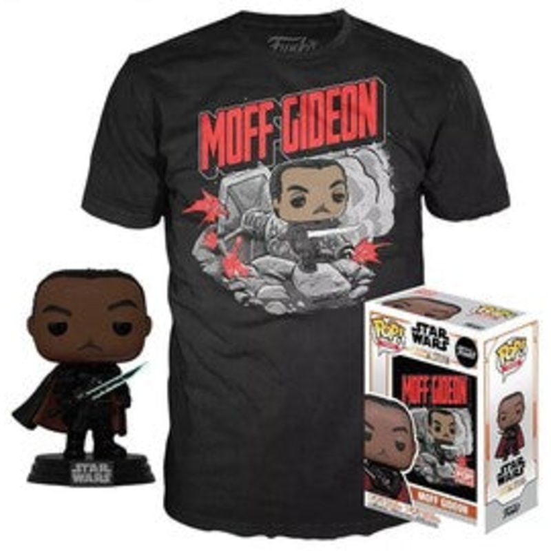 (DAMAGED) Funko Pop! Tees Star Wars The Mandalorian –  Moff Gideon Pop & Tee (L)