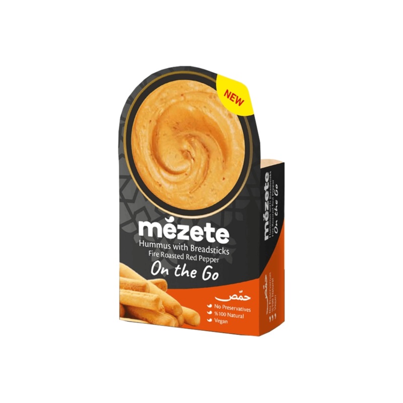 MEZETE HUMMUS FIRE ROASTED RED PEPPER ONTHEGO 92G